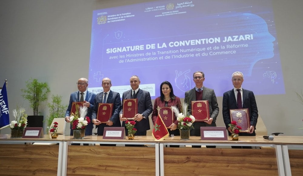 intelligence-artificielle-:-signature-de-la-convention-jazari-industrie-x.0-a-luniversite-euromed-de-fes